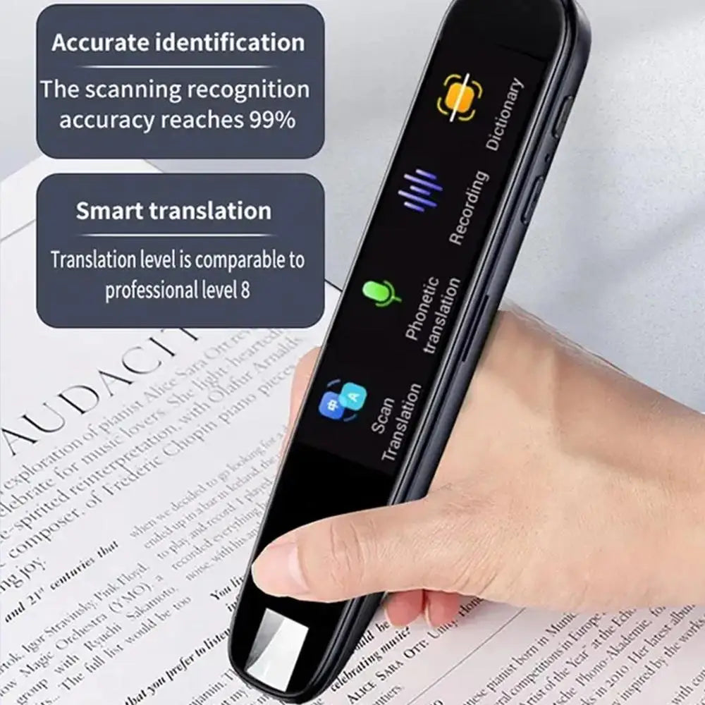 Offline Translation Pen For Teacher Student Dictionary English Intelligent Scanning Point Reading 123 Languages Translator Pen 