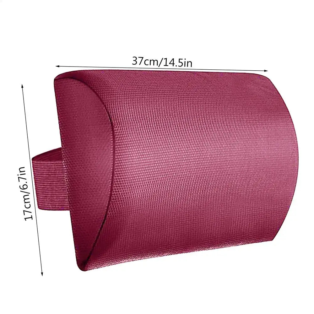 Garden Lounger Cushion Neck Pillow Recliner Headrest Beach Chair Pillow with Strap Universal Removable Soft Pool Lounger Pillow