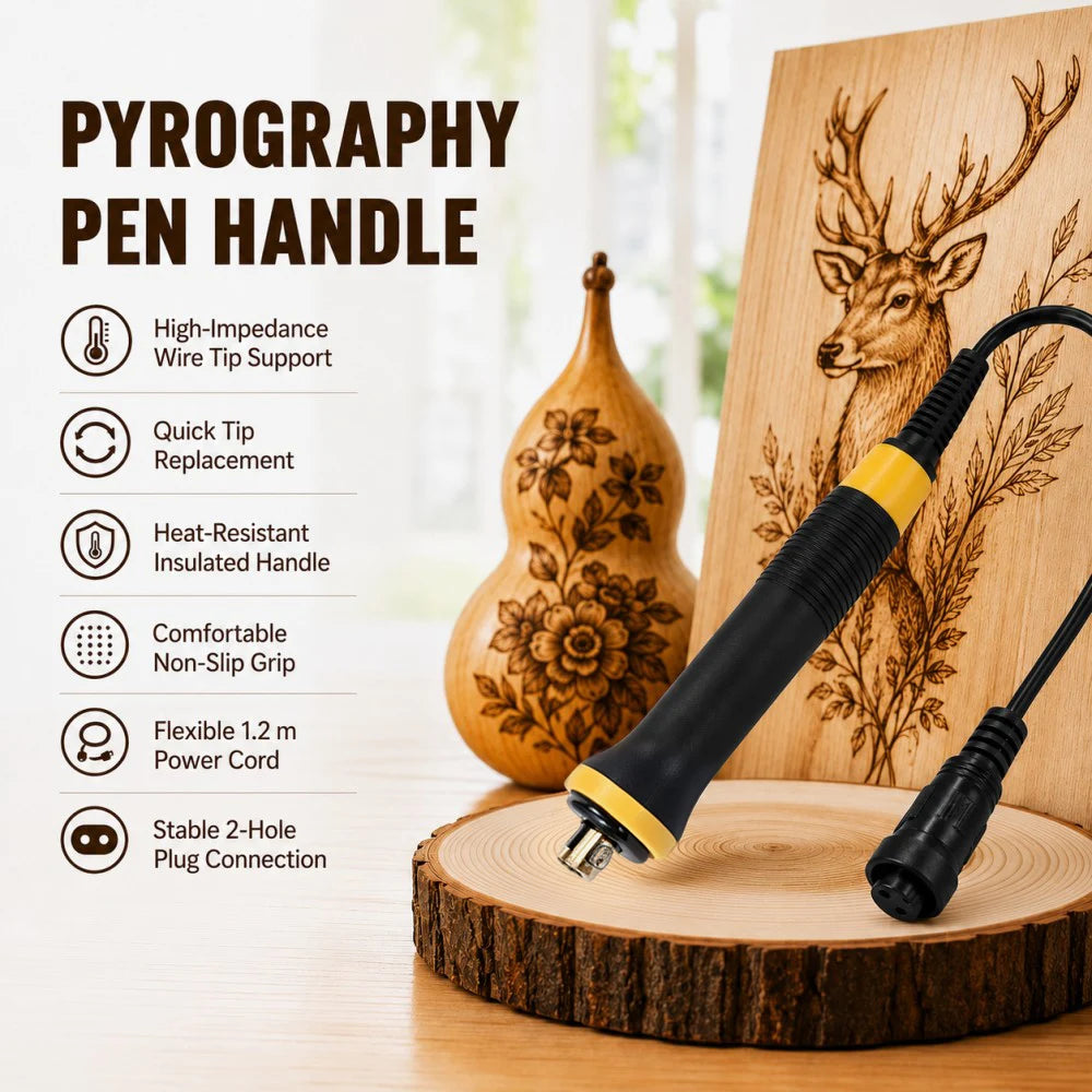 Holz-Brenn-Penne Sichere Pyrographie-Werkzeug für Anfänger rutschfeste Griffe DIY Kunsthandwerk für Holz Kürbis Handwerksdekoration Projekte