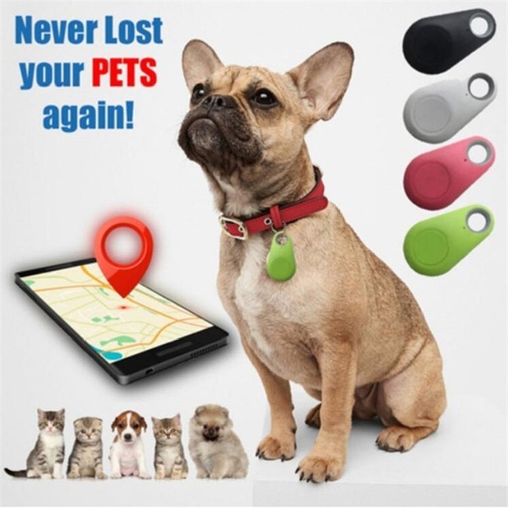 Mini Fashion Smart Dog Pets Bluetooth 4.0 GPS Tracker Anti-lost Alarm Tag Wireless Child Bag Wallet Key Finder Locator 