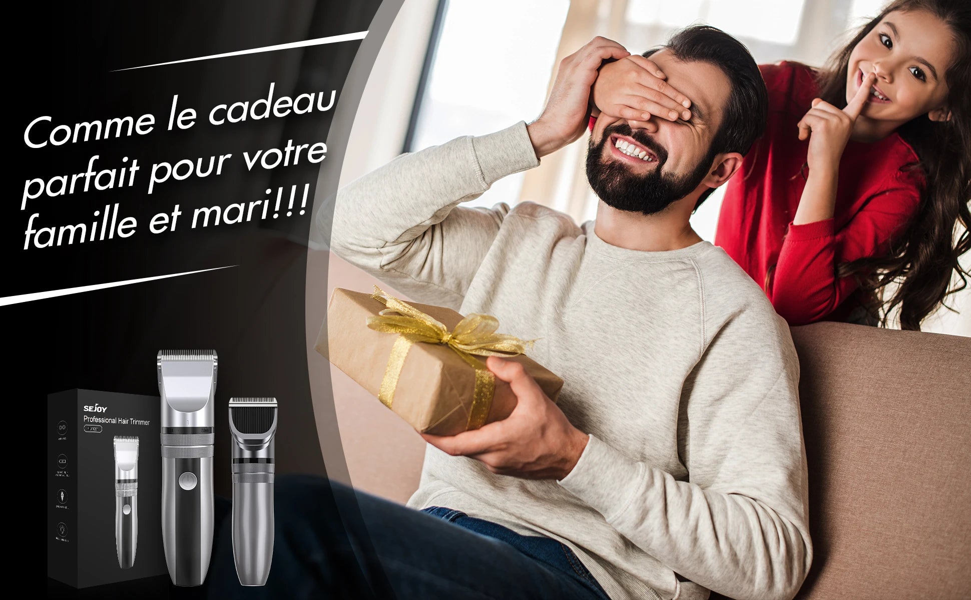 Elektrické profesionálne USB nabíjateľné strihacie strojčeky na vlasy sada