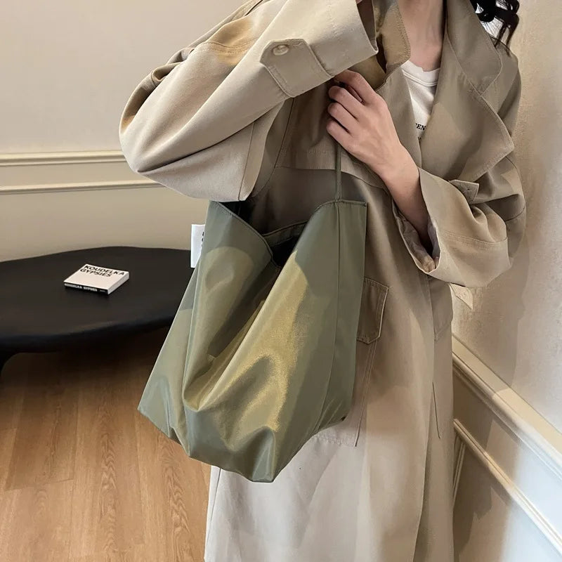 Torba na ramię BB-291 z nylonu, z otwartą kieszenią