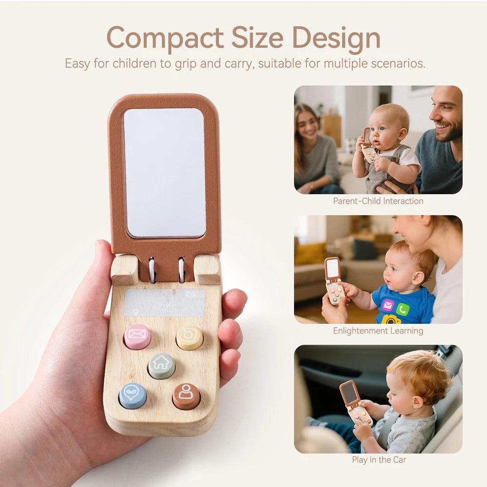 Bear-Shaped Phone Teether Toy for Teething Babies
