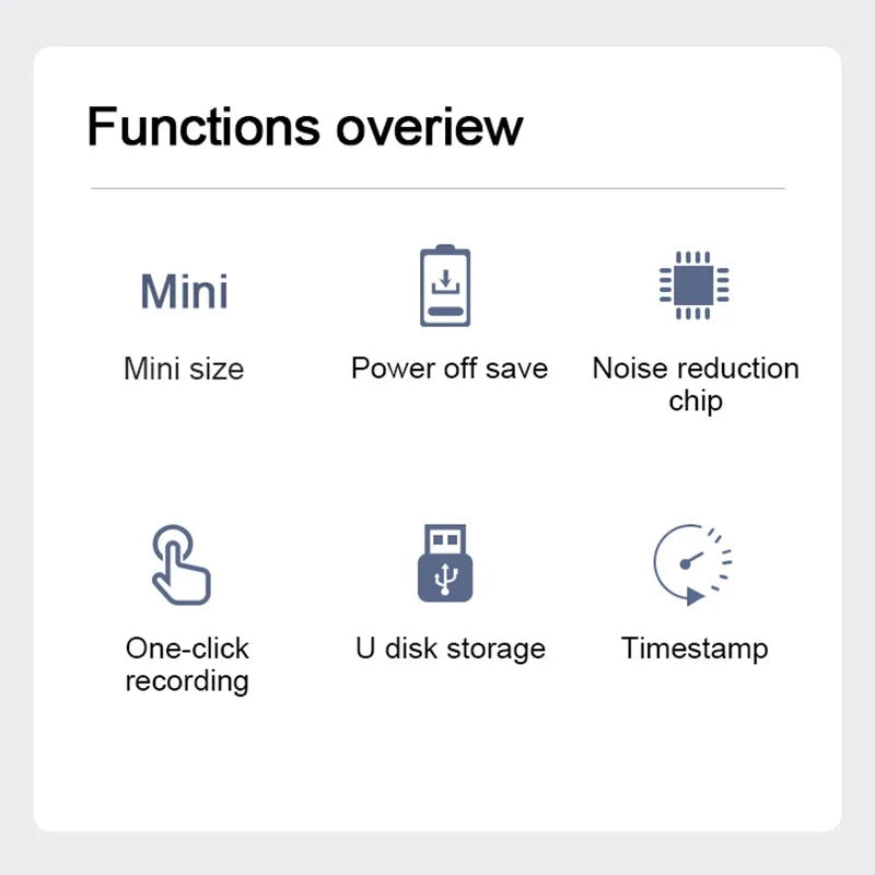 Mini Voice Activated Recorder Digital Audio Recording Keychain Device Wearable Sound Professional Micro Dictaphone STTWUNAKE 