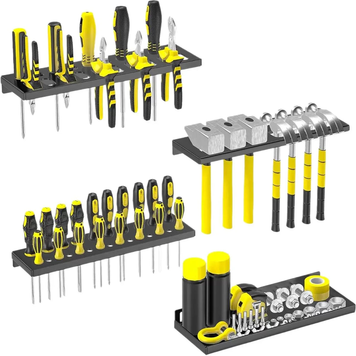 Wall-Mounted Screwdriver Storage Rack