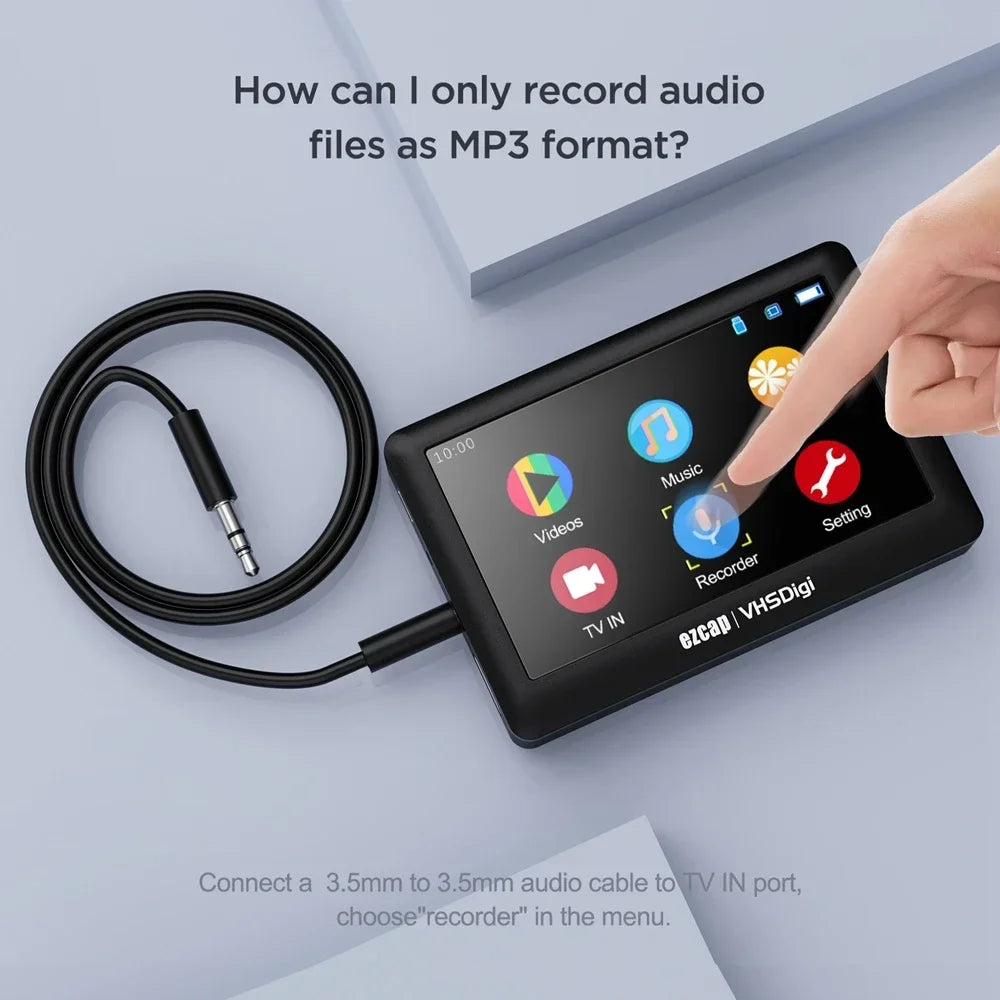 Digitalizator video AV autonom cu ecran de 4.3 inci
