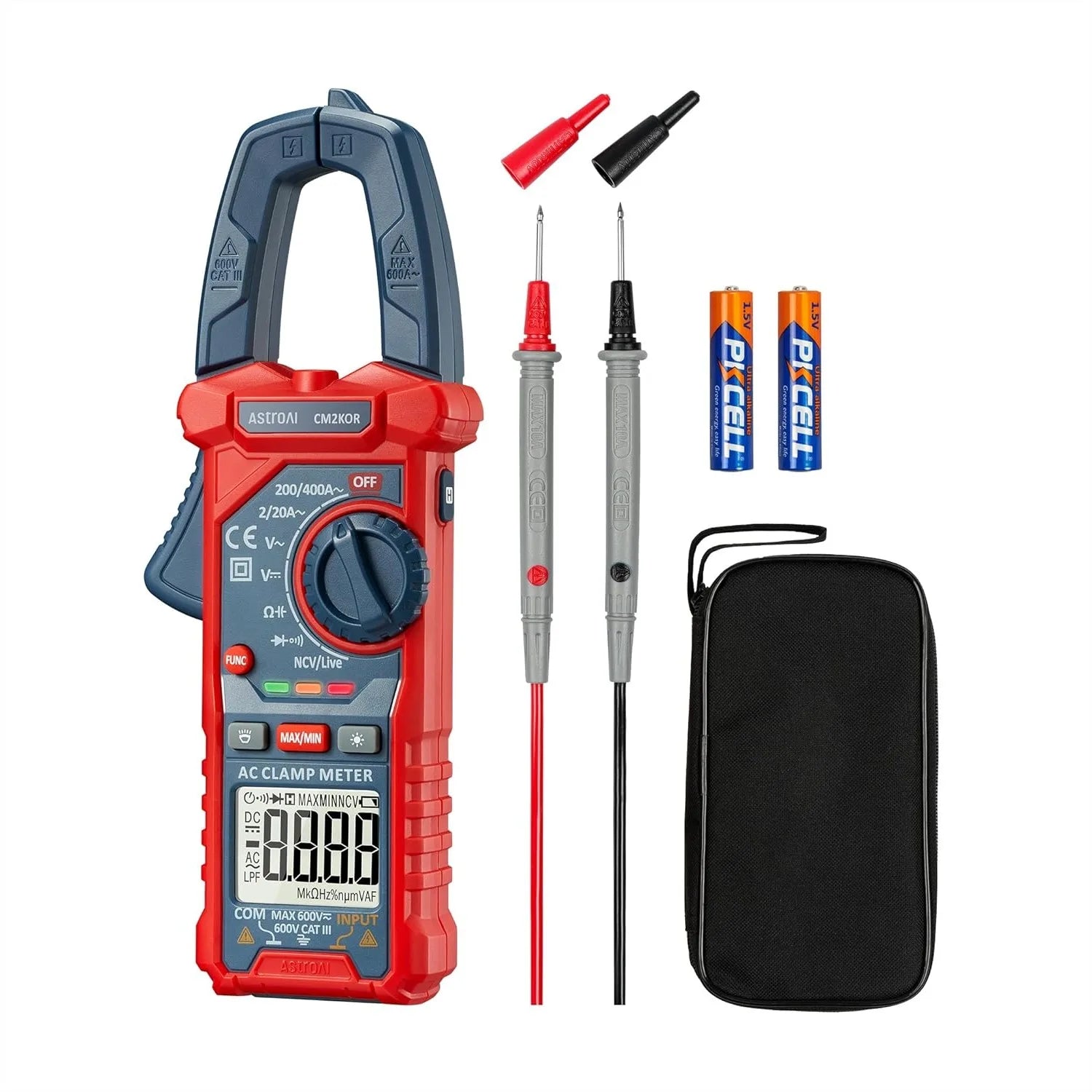 Digital Clamp Meter Multimeter with NCV and Live Wire Test