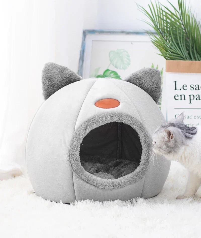 New Deep Sleep Comfort In Winter Cat Bed Iittle Mat Basket Small Dog House Products Pets Tent Cozy Cave Nest Indoor Cama Gato 