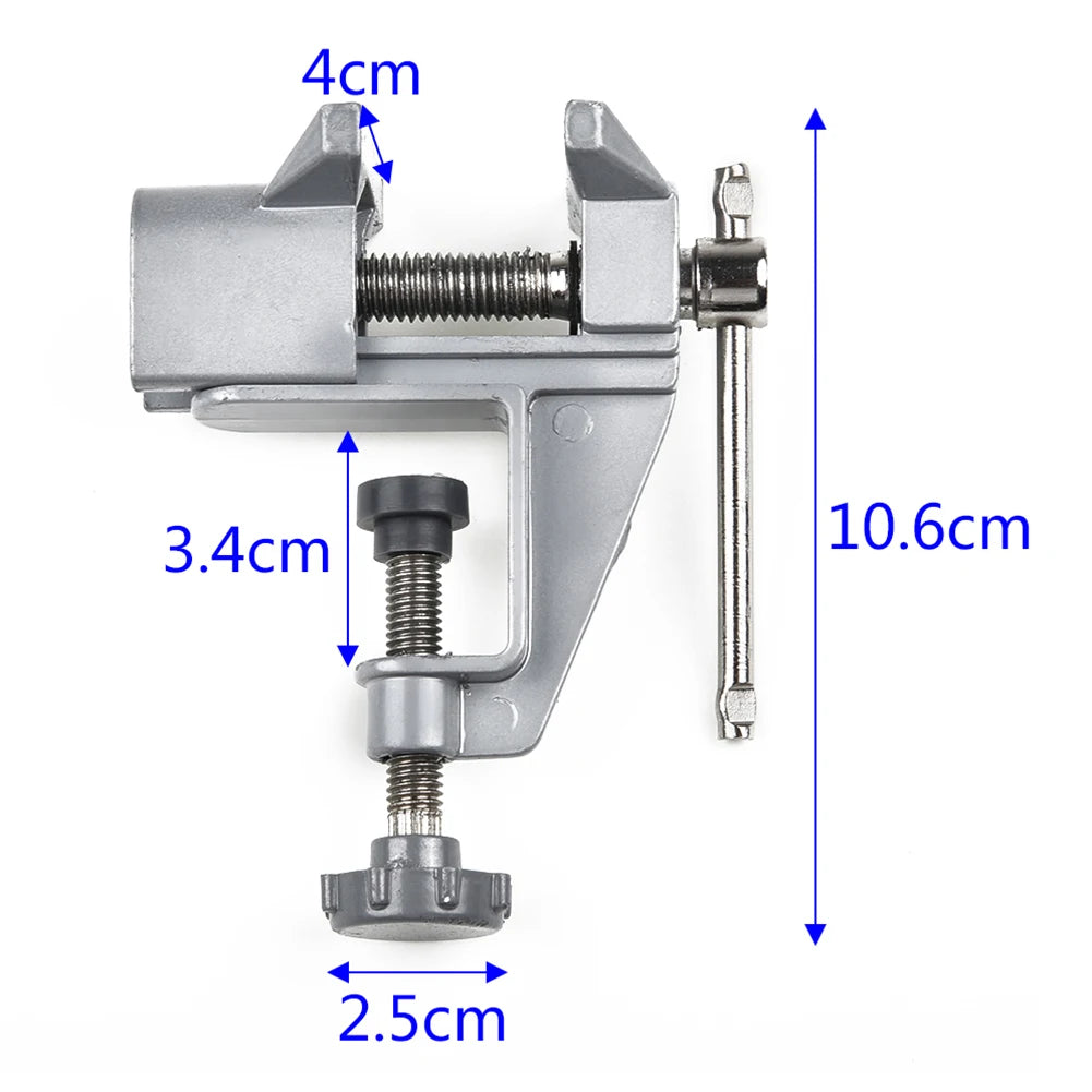 Mini Clamp-On Bench Vise, Aluminium Alloy