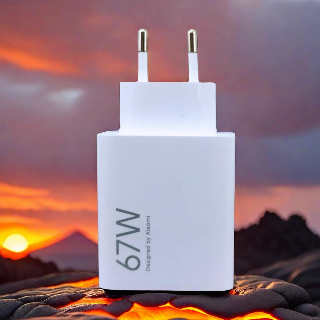 Cargador USB-A EU de 67 W con cable USB-C