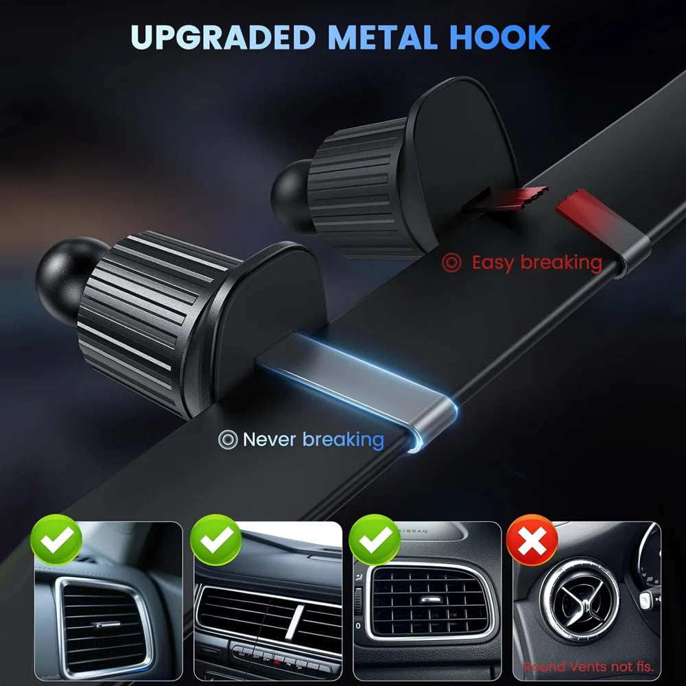 Magnetic Car Vent Wireless Charger for iPhone 12–17