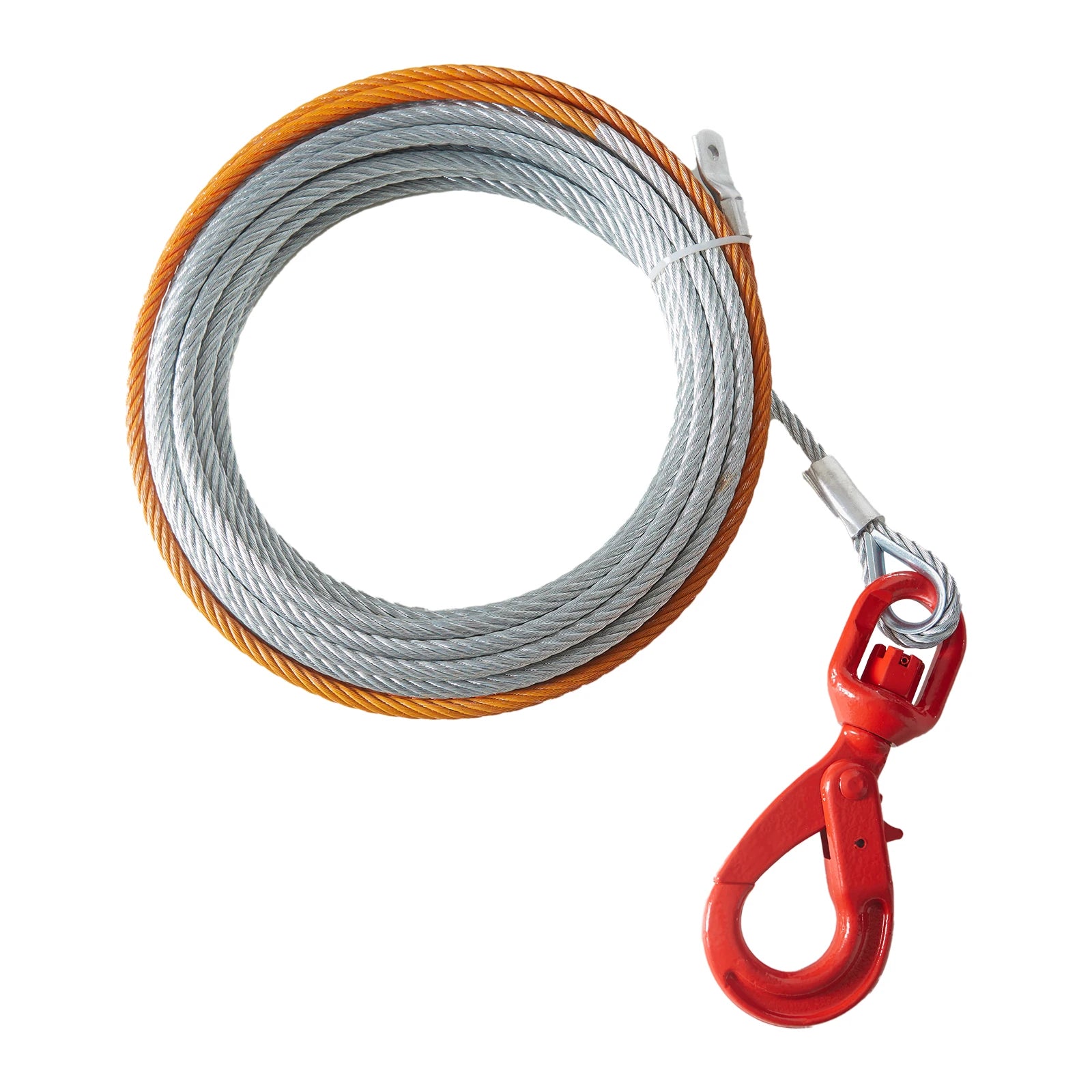 3/8" Steel Winch Cable 50–100 ft, 15,200 lb Strength for Off-Road