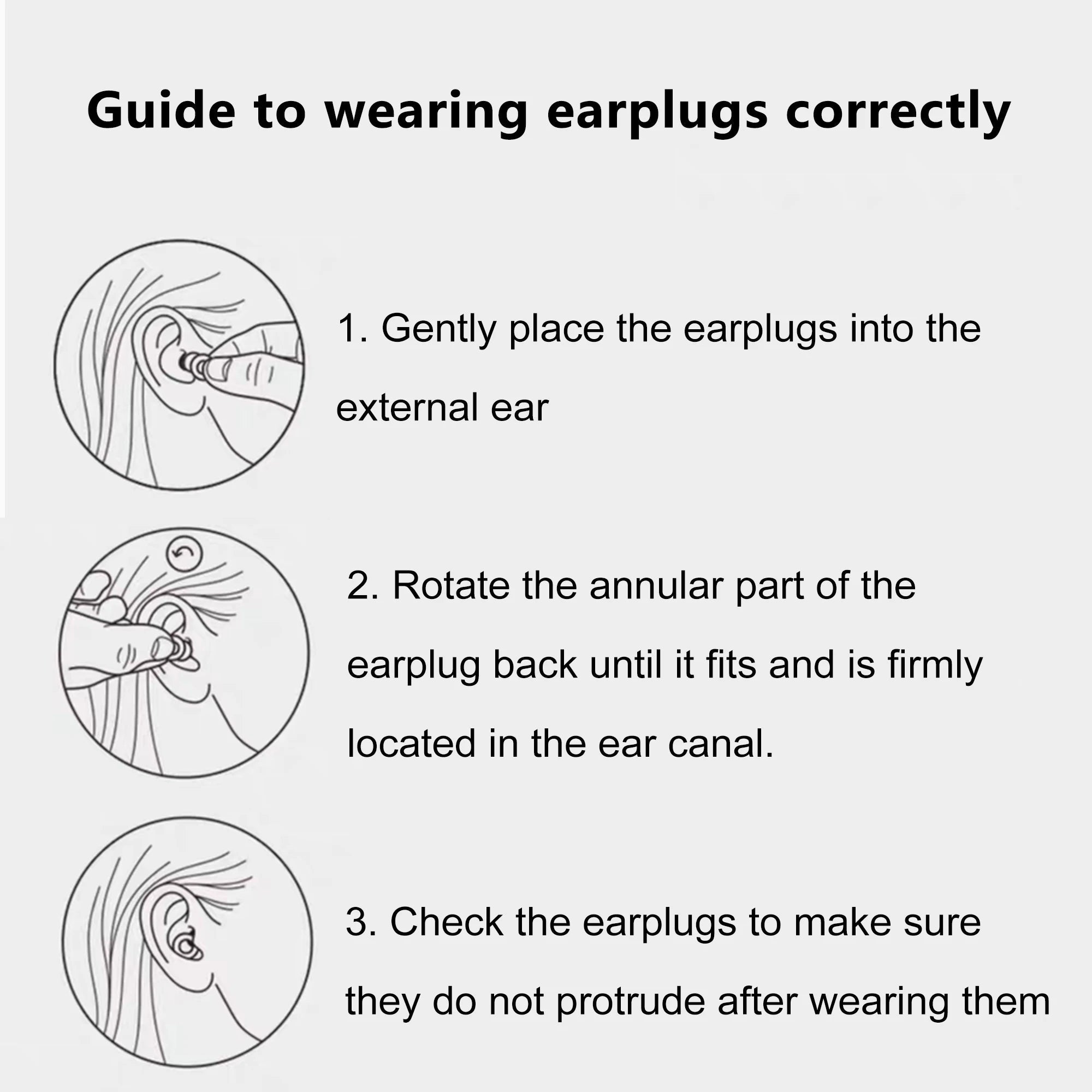 HUAK Quiet Ear Plugs for Noise Reduction – Super Soft, Reusable Hearing Protection for Sleep,Swim, Work 8 Ear Tips in XS/S/M/L 