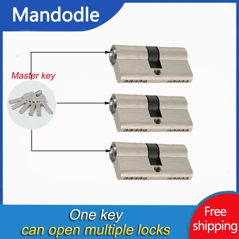 Keyed Door Lock Cylinders - 60/70/80 mm Options