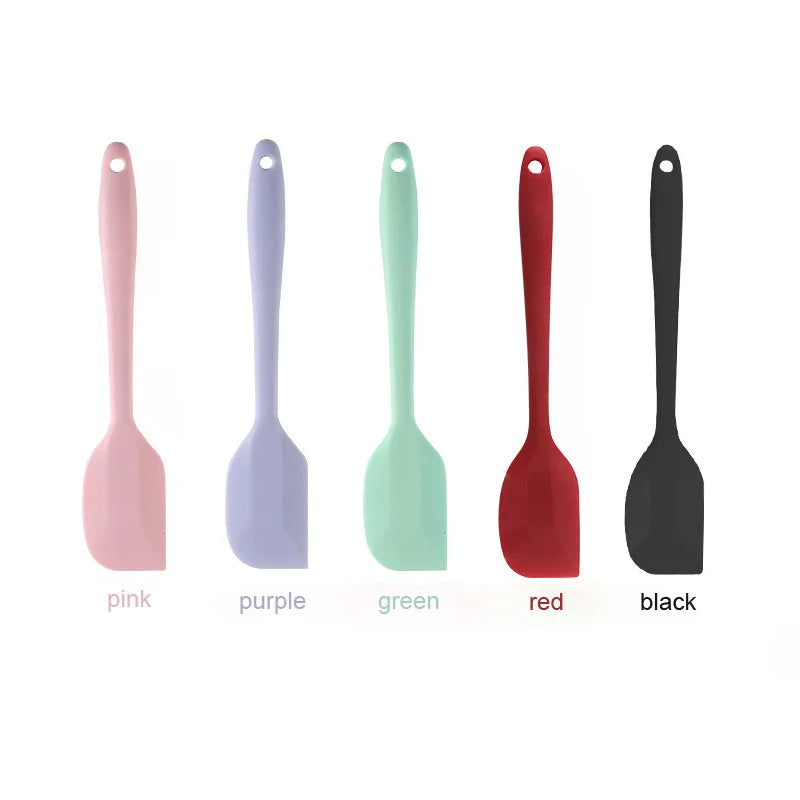 Silicone cream spatula Non-stick butter spatula Heat-resistant kitchen baking tools DIY cake baking tools 