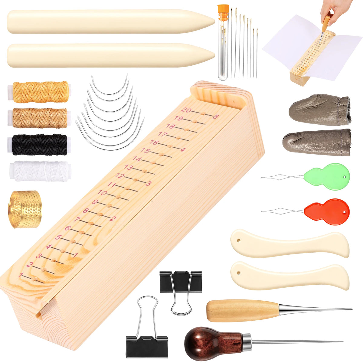 Houten Boekbindkraag Kit — Drie Toolset Opties