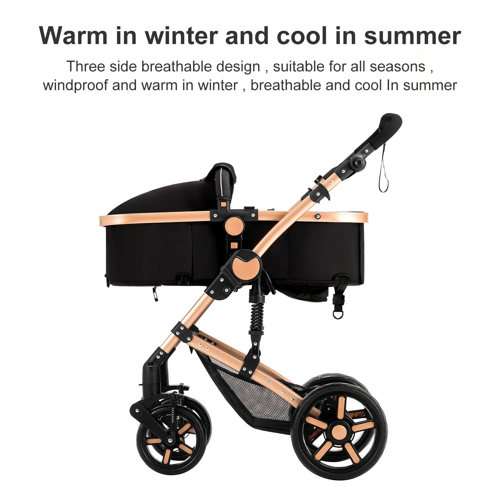 Baby Stroller 3‑in‑1 Lightweight Multifunction Carriage for Newborns