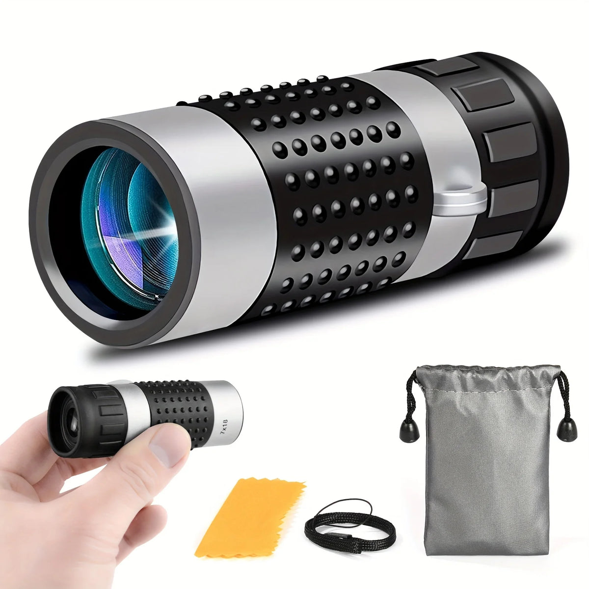 7x18 Compact Monocular for Outdoor Viewing
