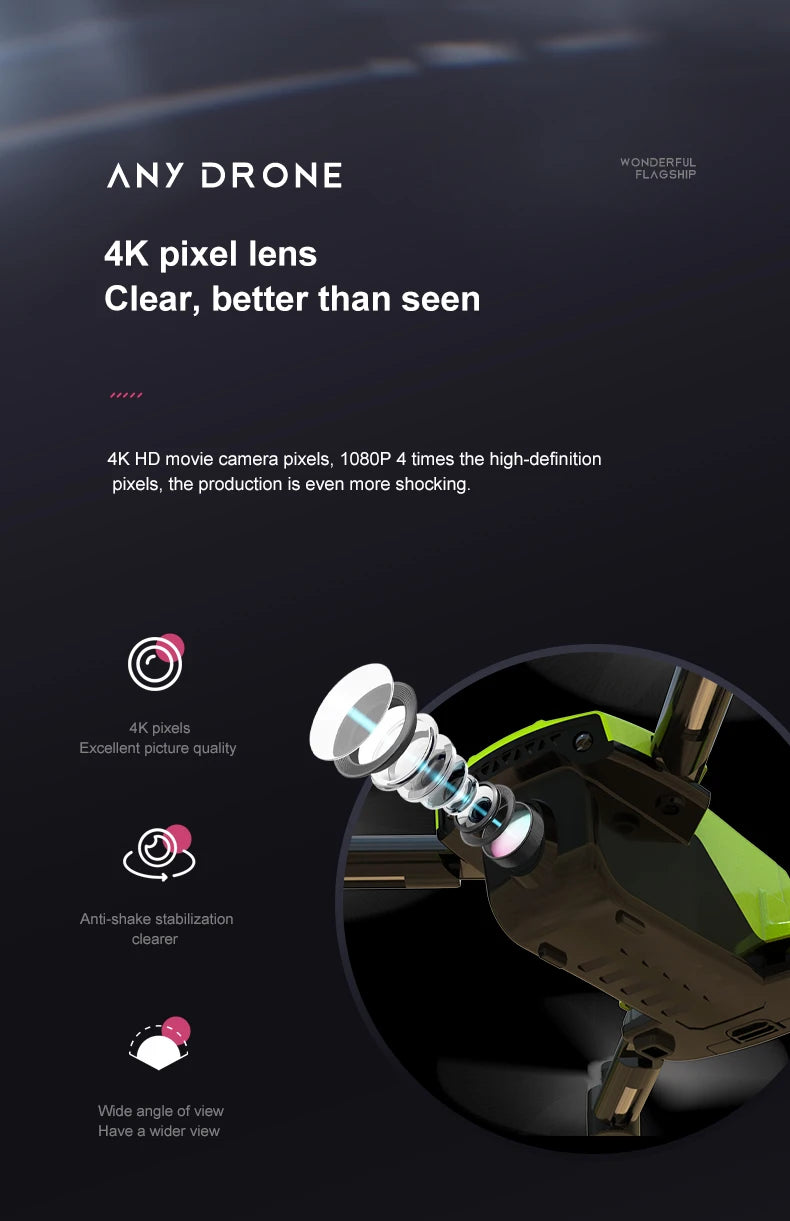 K10 Pocket 8K HD FPV Camera Drone with Visual Avoidance