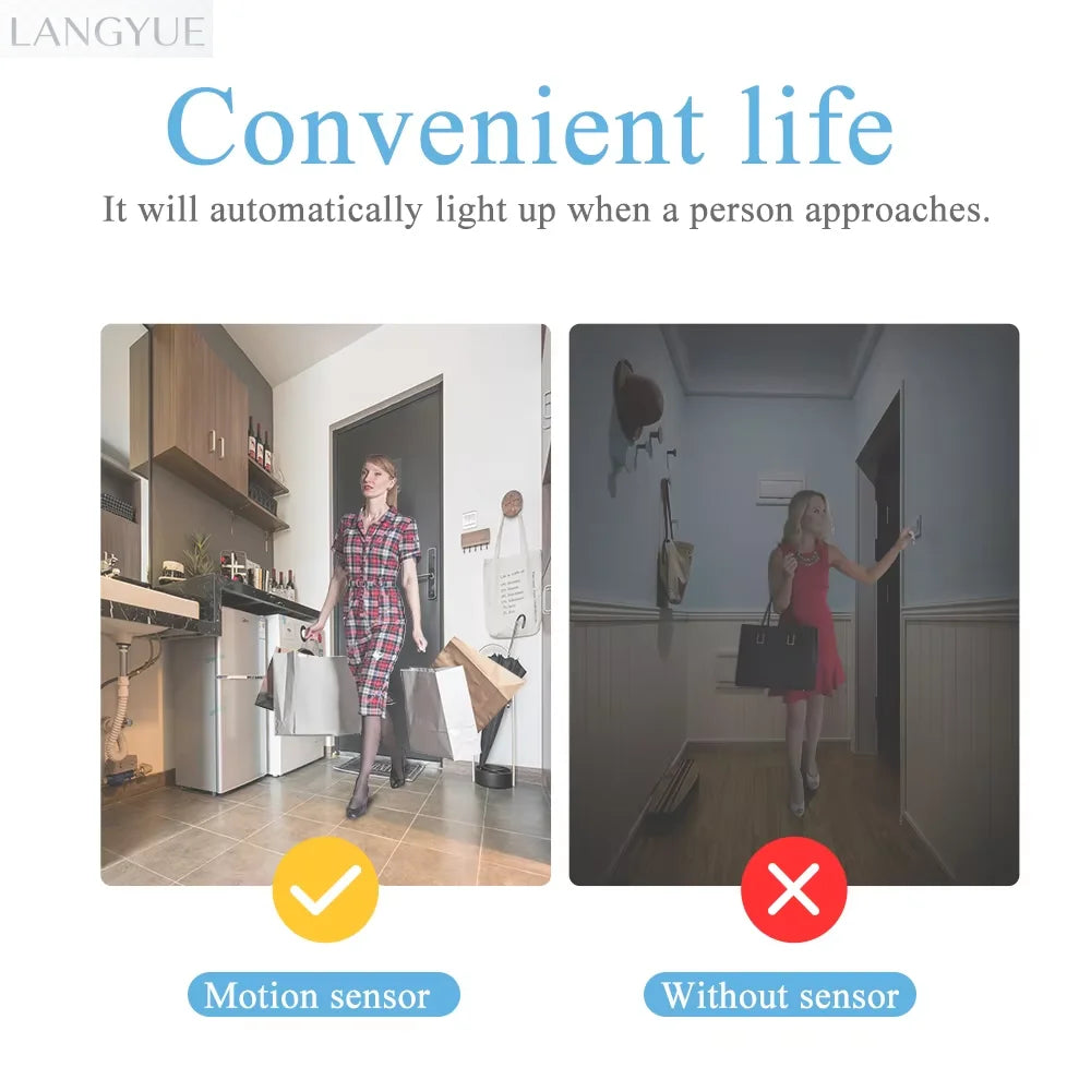 Motion-Sensor LED Ceiling Light