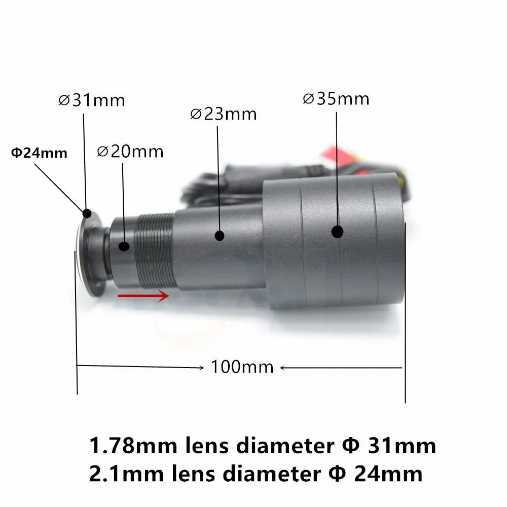 1080P PoE Indoor Peephole Door Camera