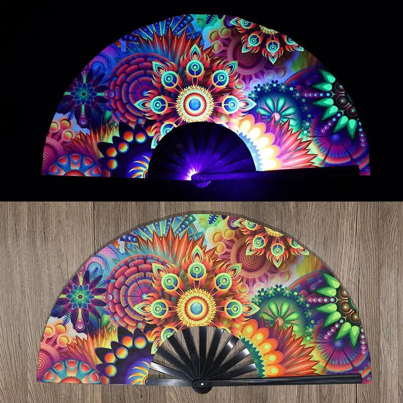 UV-Printed Bamboo Folding Performance Fan