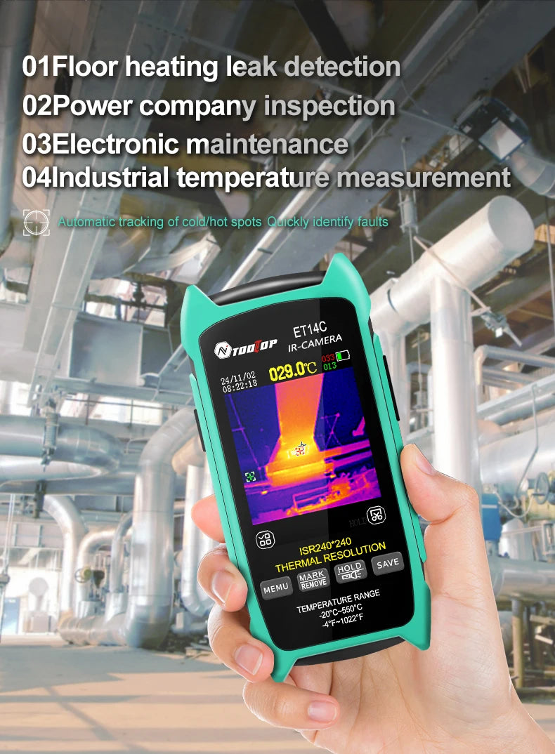 TOOLTOP ET14C Thermal Imaging Camera for PCB and Home Appliance Testing