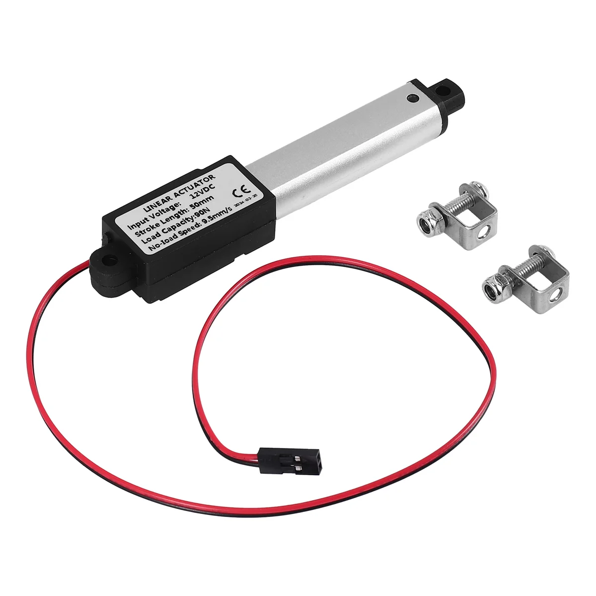 12V Mini Linear Actuator - 50mm Stroke, 90N
