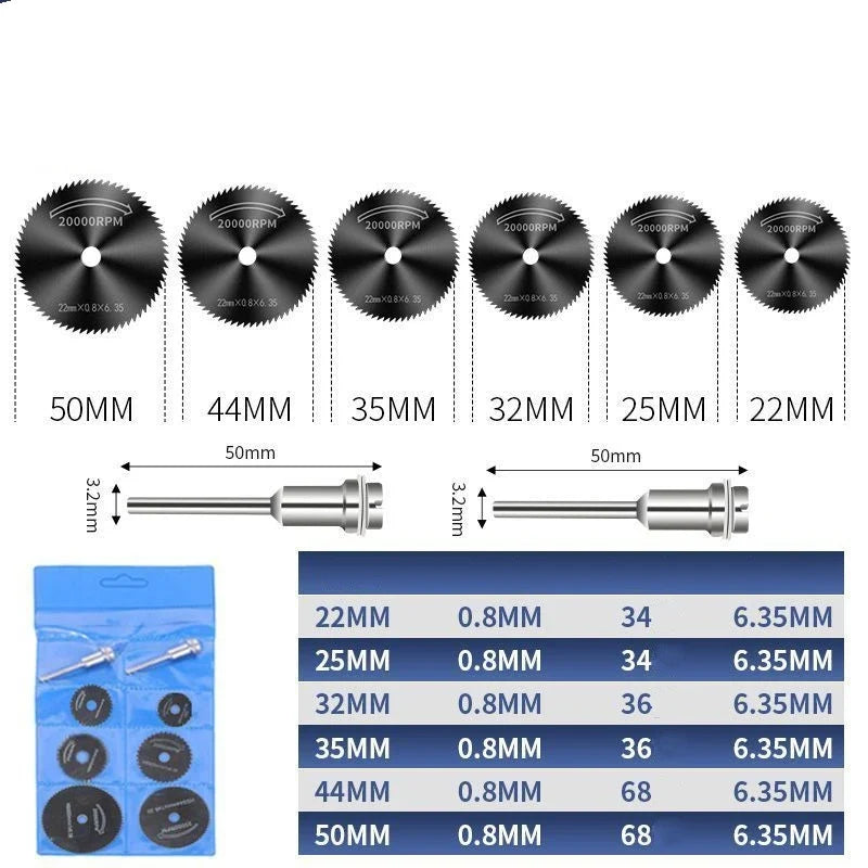 Mini HSS Circular Saw Discs for Rotary Tools