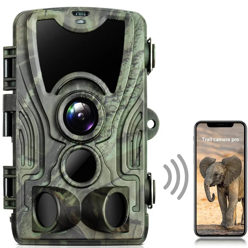 Outdoor WIFI APP 4K/2.7K 36MP/24MP Trail Camera Wildlife Infrared Night Vision Motion Activated IP65 Trap Game Cam Waterproof 