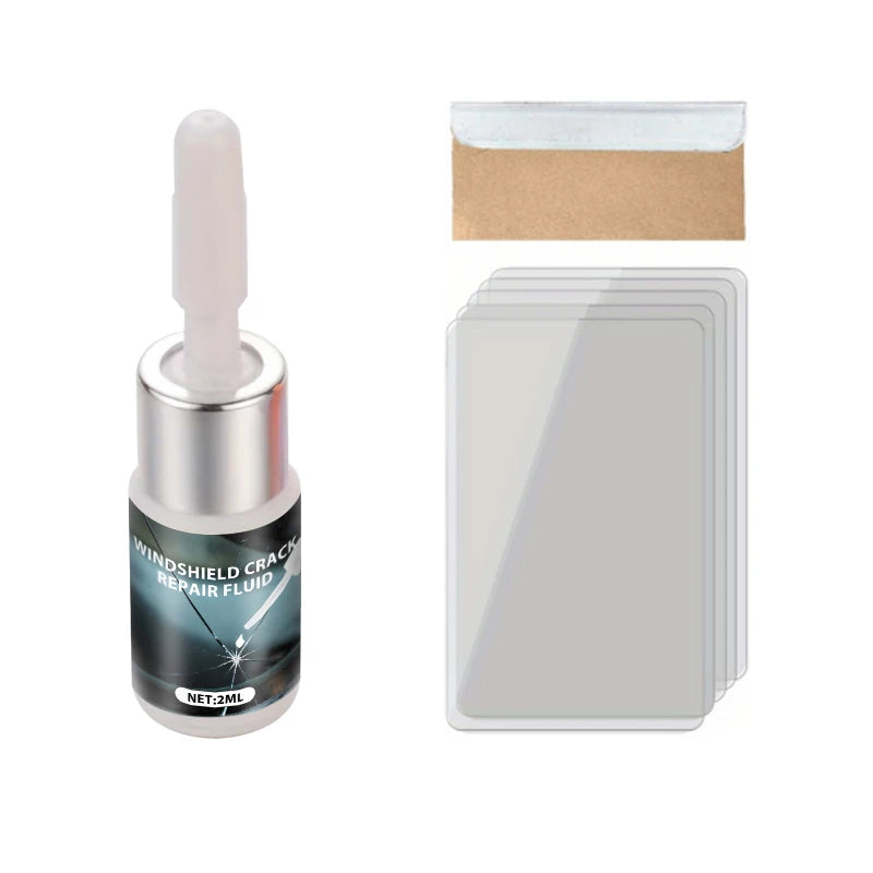 Auto Frontscheiben-Riss Reparaturwerkzeug DIY Auto Fenster Handybildschirm Reparatur Kit Glas Aushärtung Klebstoff Auto Glas Kratzer Riss Reparatur Multifunktions Glasreparatur-Flüssigkeit