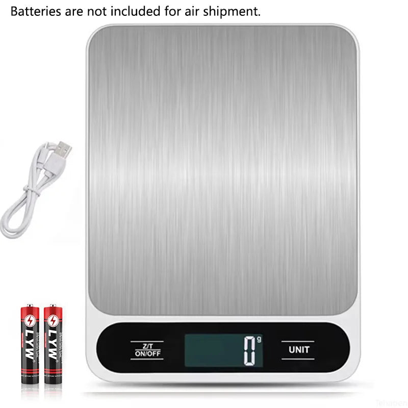 Digital Kitchen Scale - Battery or USB Charging