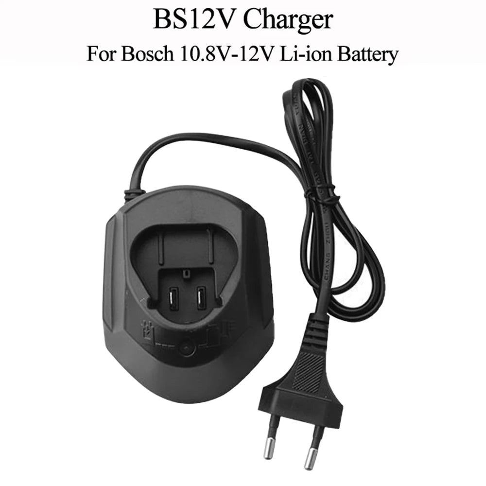 Charger for Bosch 10.8V / 12V Li-Ion Batteries