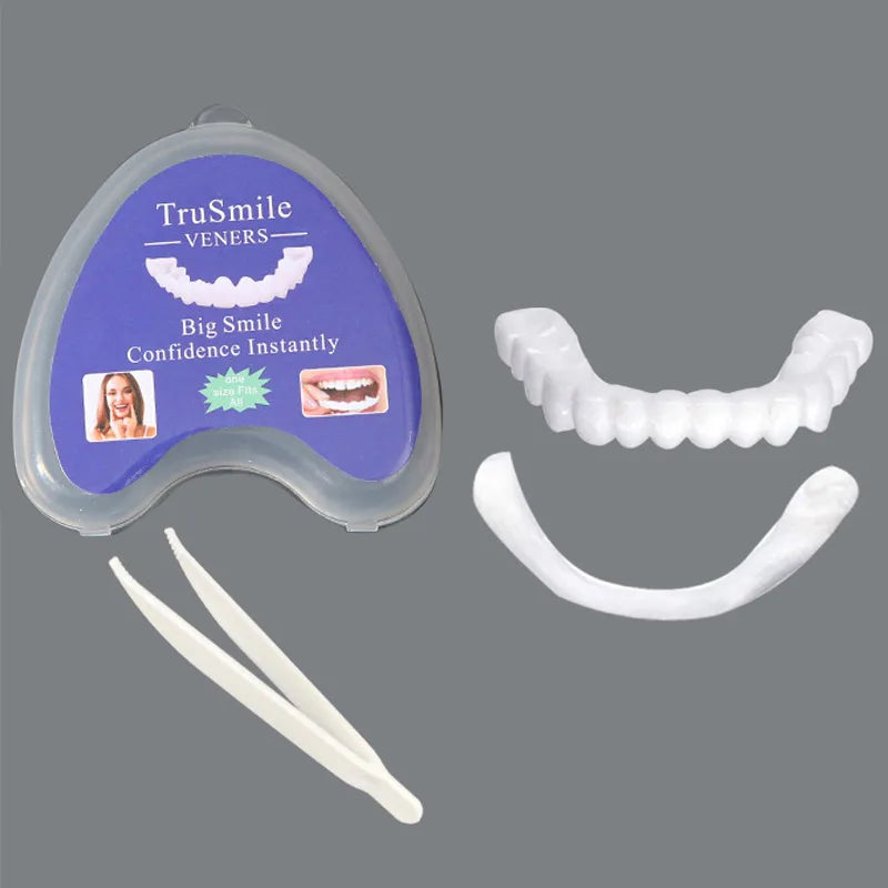 Temporary Silicone Cosmetic Tooth Covers, Upper or Lower