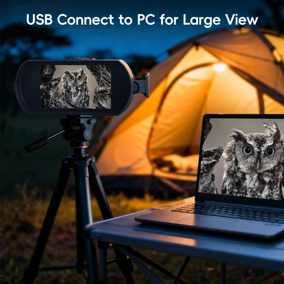 Digital Night-Vision Binoculars with 4-Inch Screen