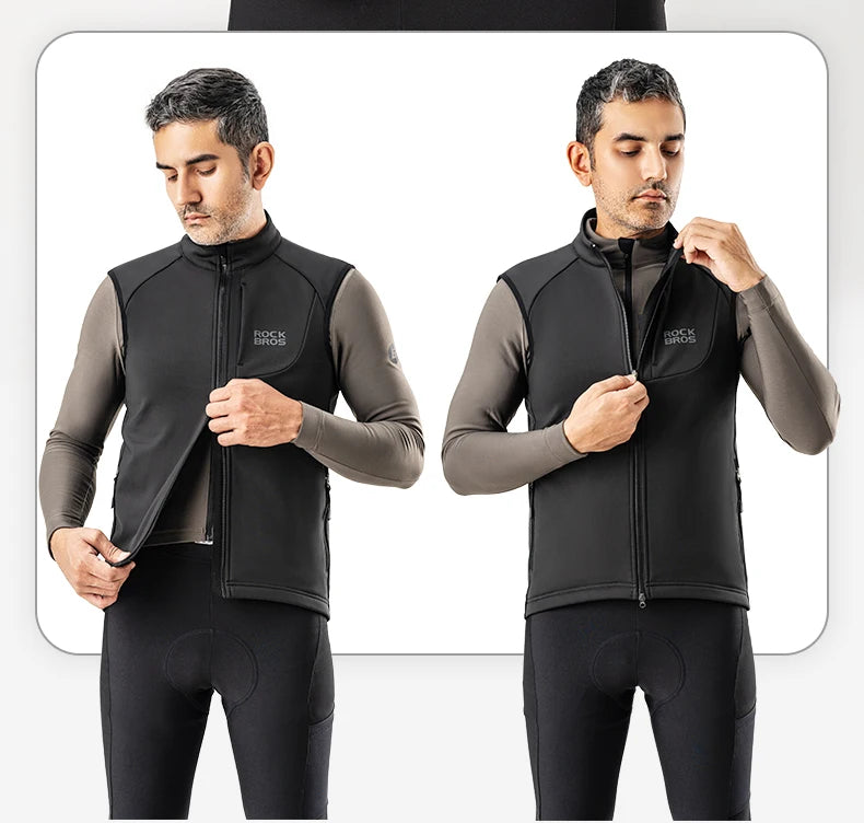Men’s Windproof Cycling Vest for Cold Weather Riding