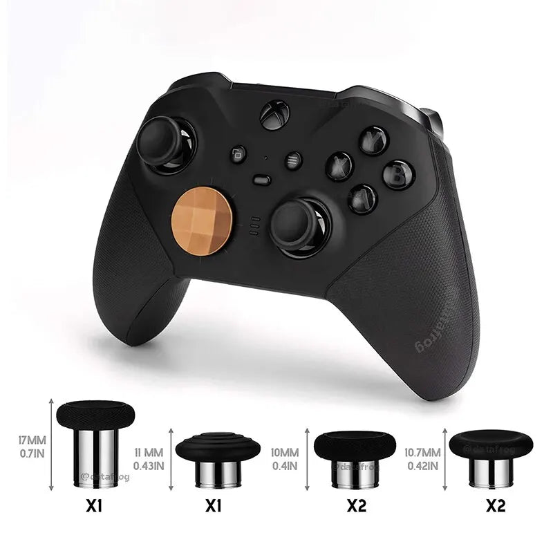 DATA FROG Metal D-Pad Trigger Paddles Replacement Thumbstick for Xbox One Elite Controller Series 2 Parts Repair Kit Accessories