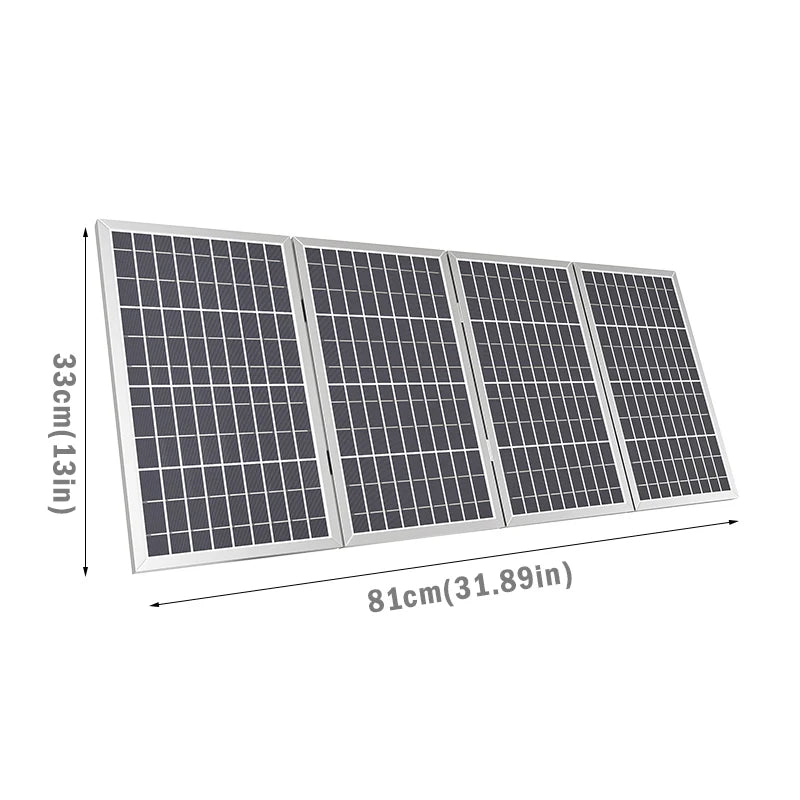 800W solárny panel Skladací rám Odolný, Prenosný solárny panel Dizajn pre kempovanie, vozidlo RV a núdzový prúd