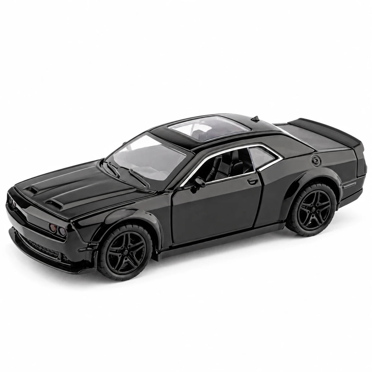Black diecast car model