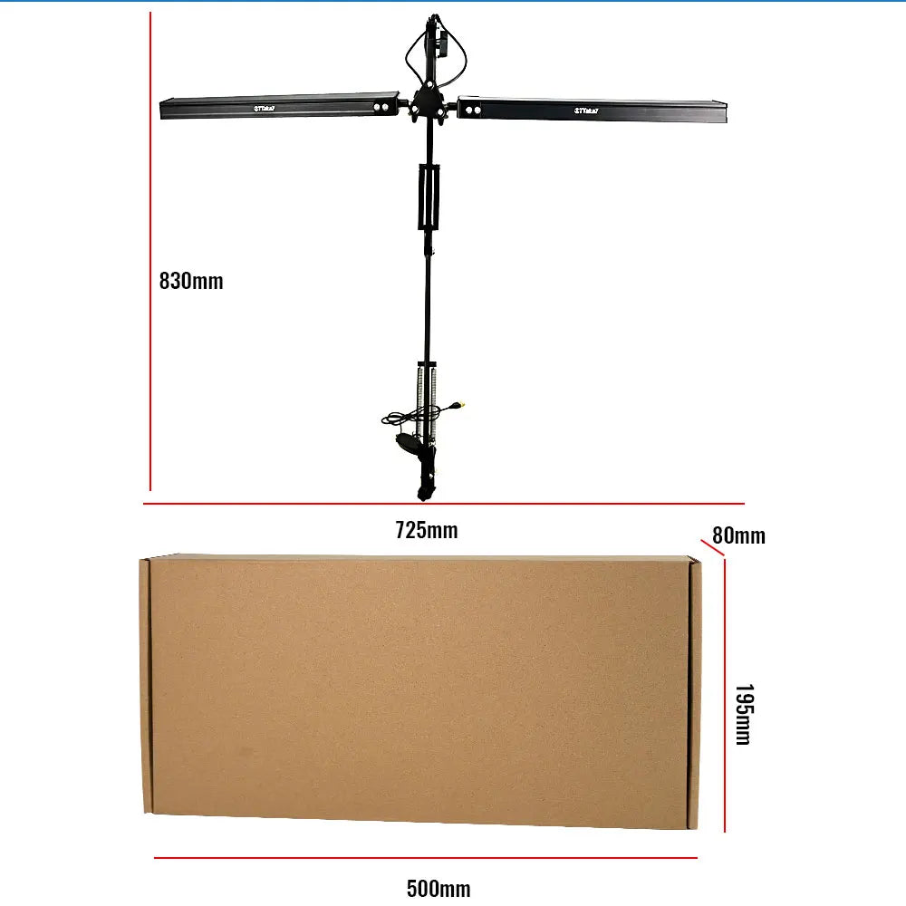 Stolní LED lampa s upevňovací svorkou, otočným ramenem a 3 režimy svícení