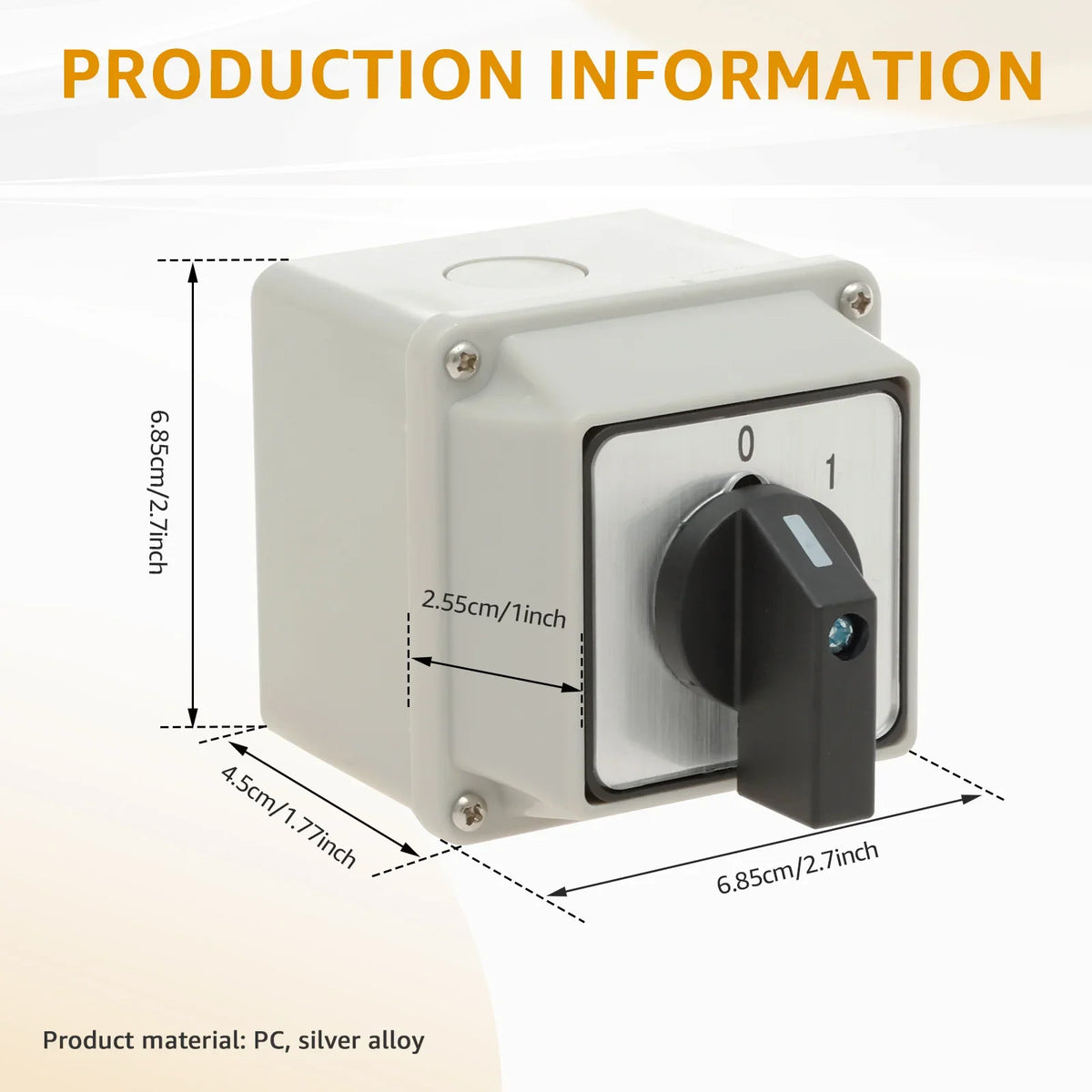 Enclosed Two-Position Rotary On/Off Switch