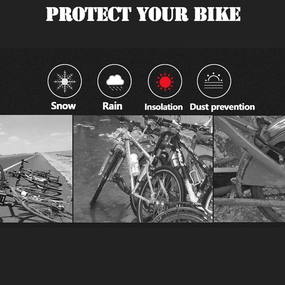 Funda impermeable y antipolvo para bicicleta de exterior