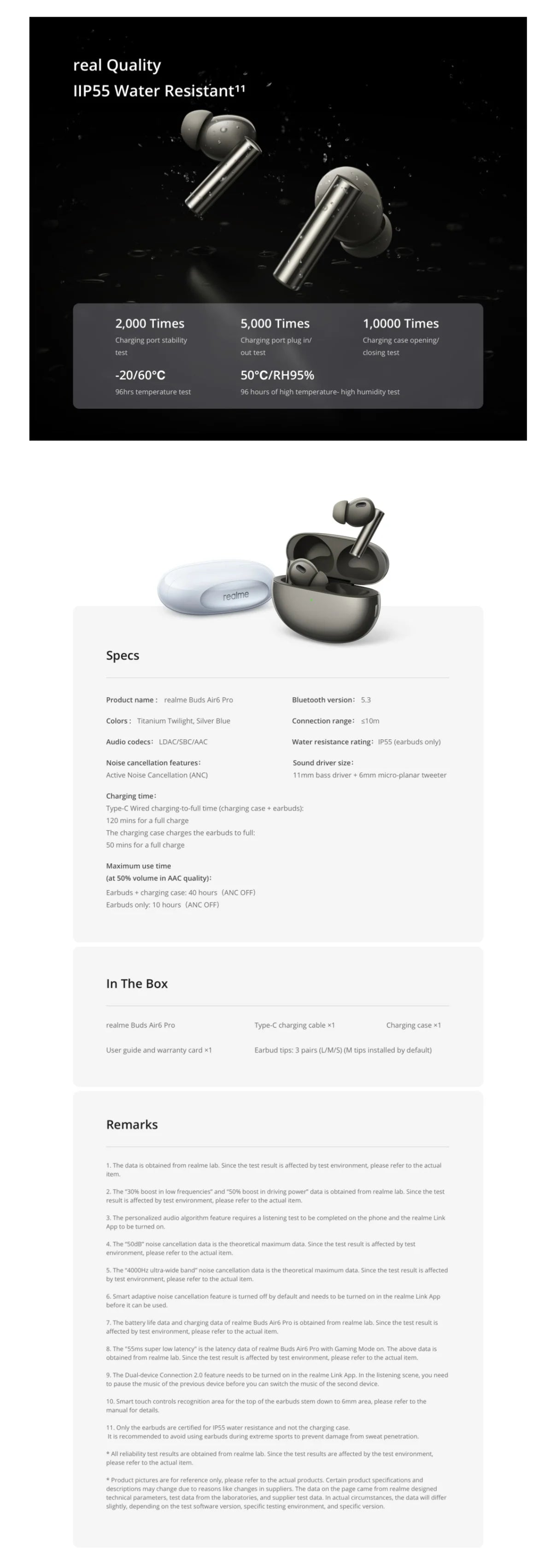 realme Buds Air 6 Pro Bezdrôtové slúchadlá s ANC