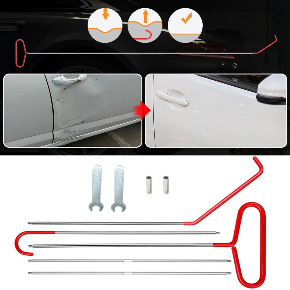 Kit d'outils pour déverrouiller les portes de voiture avec pompe à coin d'air et tiges de réparation