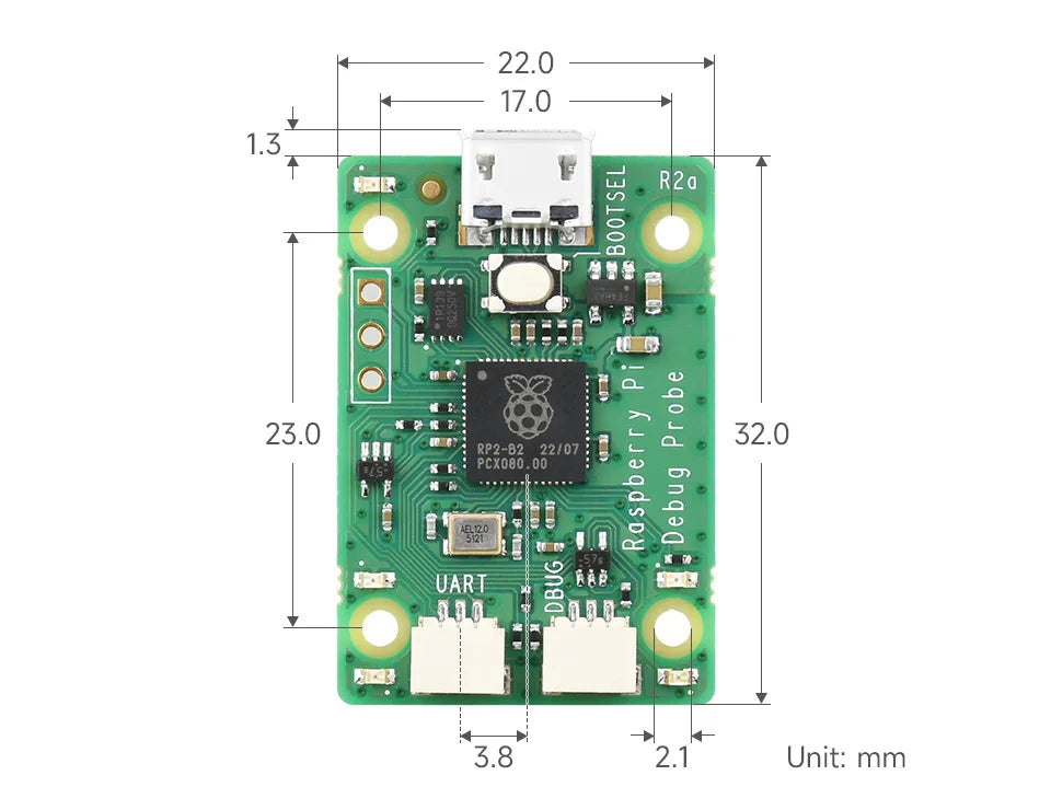 Sonda de Depuración USB RP2040 para Proyectos Pico