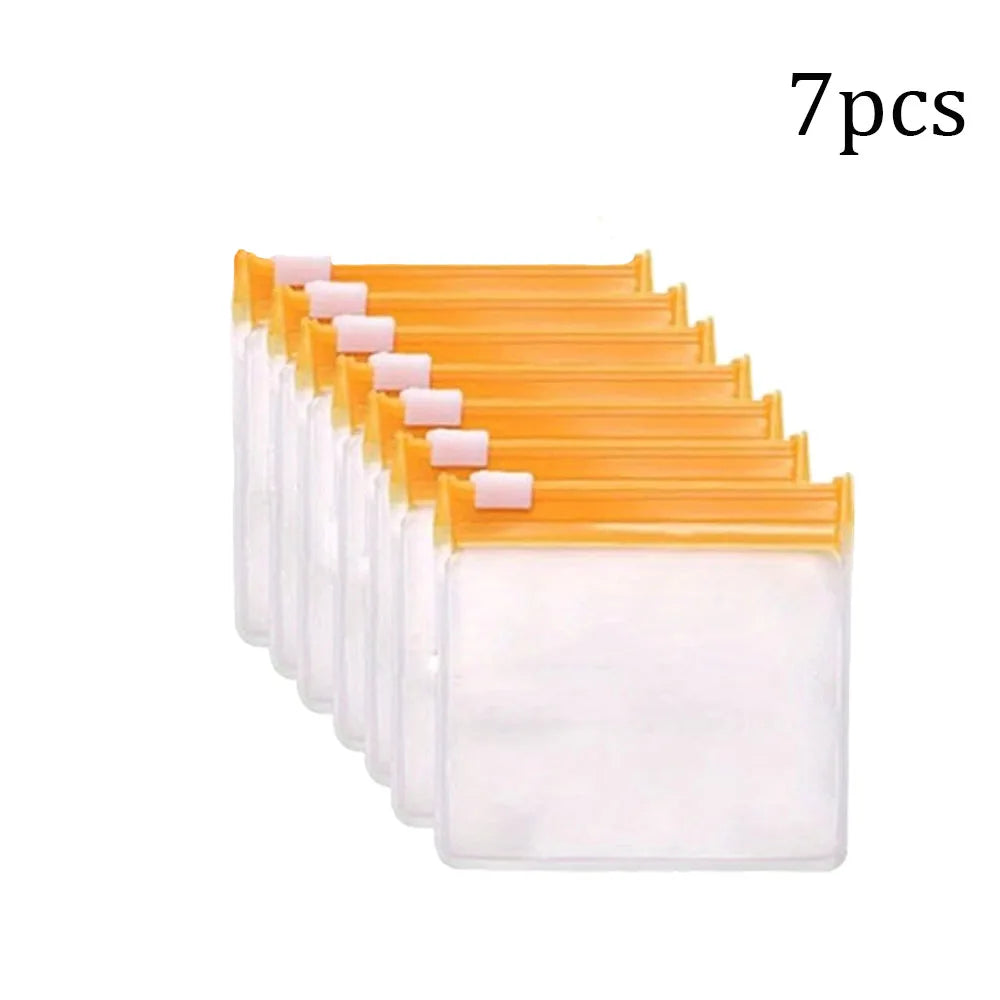 Opätovne použiteľné vrecká na tabletky na zips - sada 7 ks