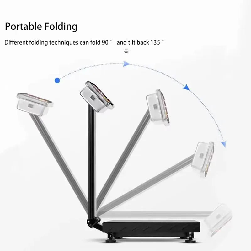Balanza electrónica plegable 150kg Acero inoxidable Recargable Digital de banco para equipaje Envíos Postales Comerciales