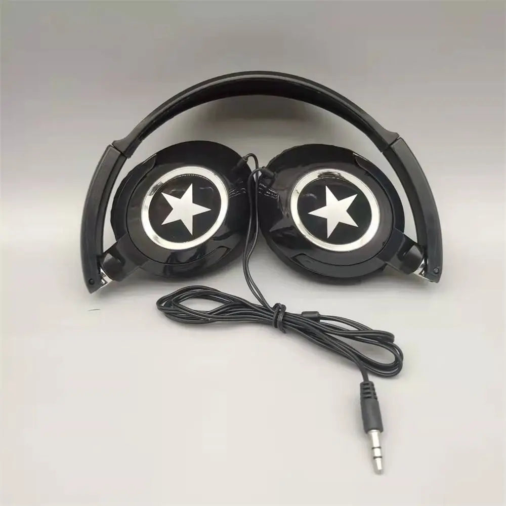 Wired Over-Ear Headphones with 3.5 mm Plug and Inline Volume