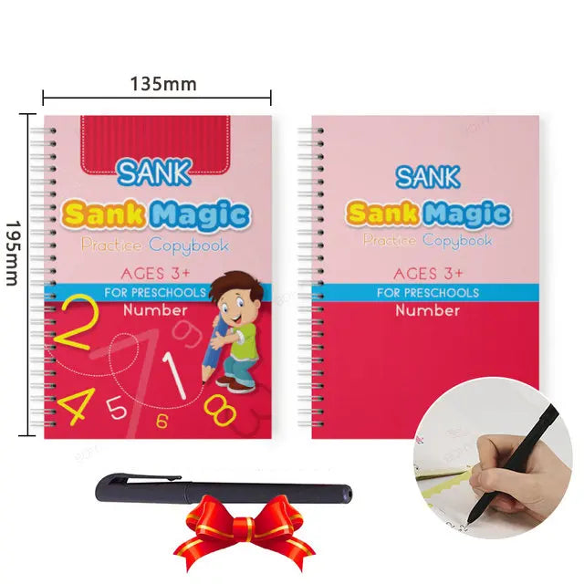 Grooved Handwriting Practice Books, Language Options