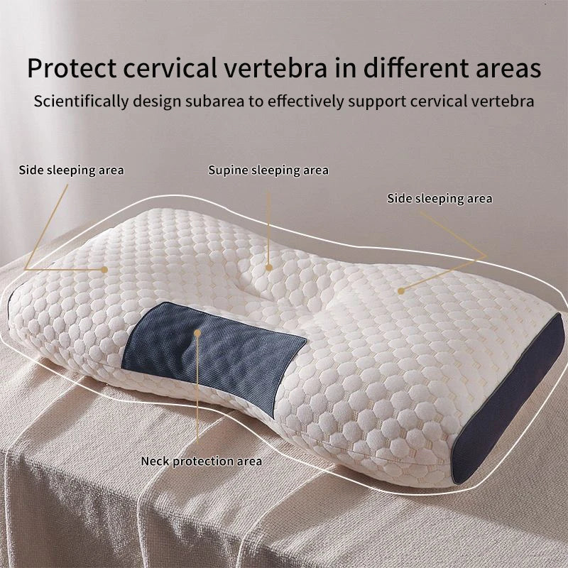 Neck Pillow Help Sleep And Protect The Neck Cervical Orthopedic Household Soybean Fiber SPA Massage Pillow For Sleeping New 